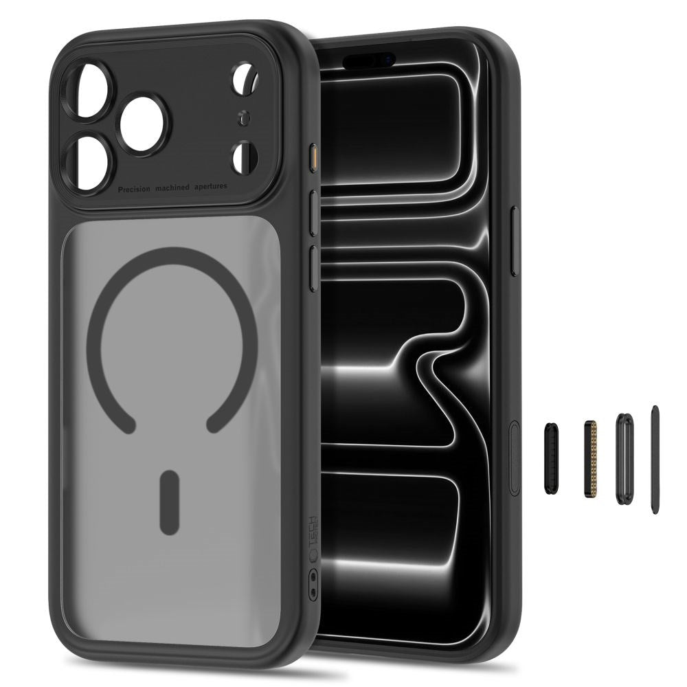 iPhone 18 Pro / 17 Pro Tech-Protect MagPeak Skal - MagSafe Kompatibel - Matt Svart