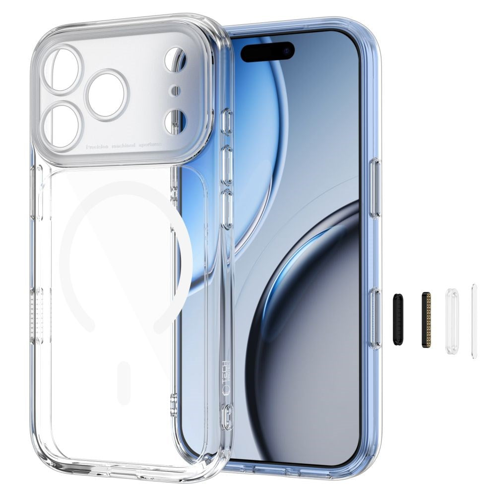 iPhone 18 Pro / 17 Pro Tech-Protect MagPeak CC Skal - MagSafe Kompatibel - Genomskinlig