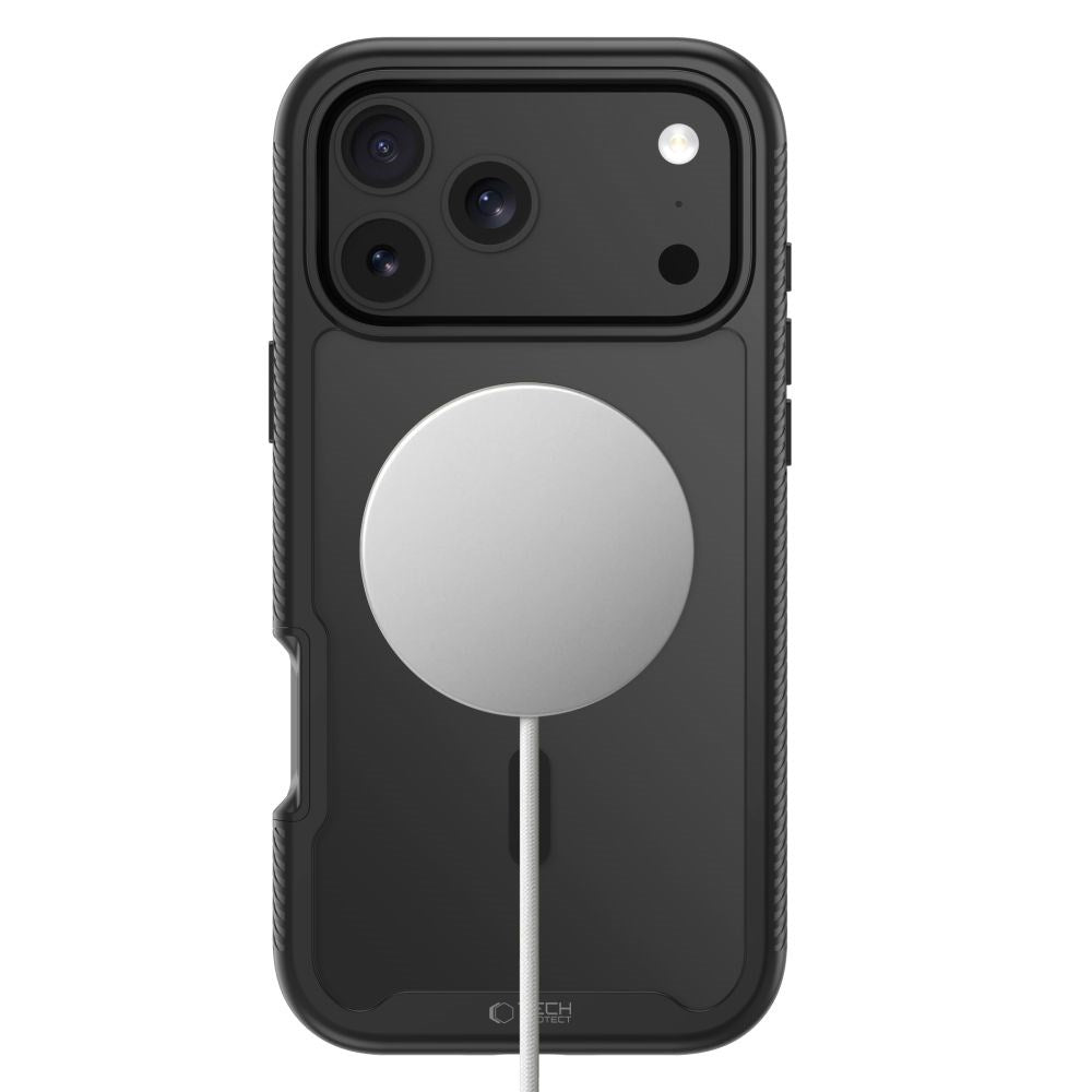 iPhone 18 Pro Max / 17 Pro Max Tech-Protect Defense Skal med Skärmskydd - MagSafe Kompatibel - Matte Black