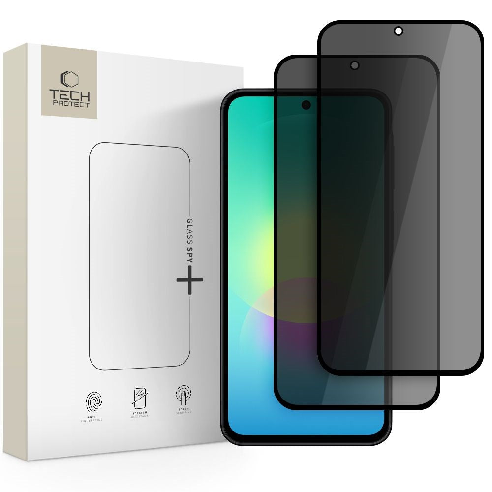 Samsung Galaxy A27 Tech-Protect Glass Spy+ Skärmskyddsglas - Privacy Funktion - 2 st. - Genomskinlig