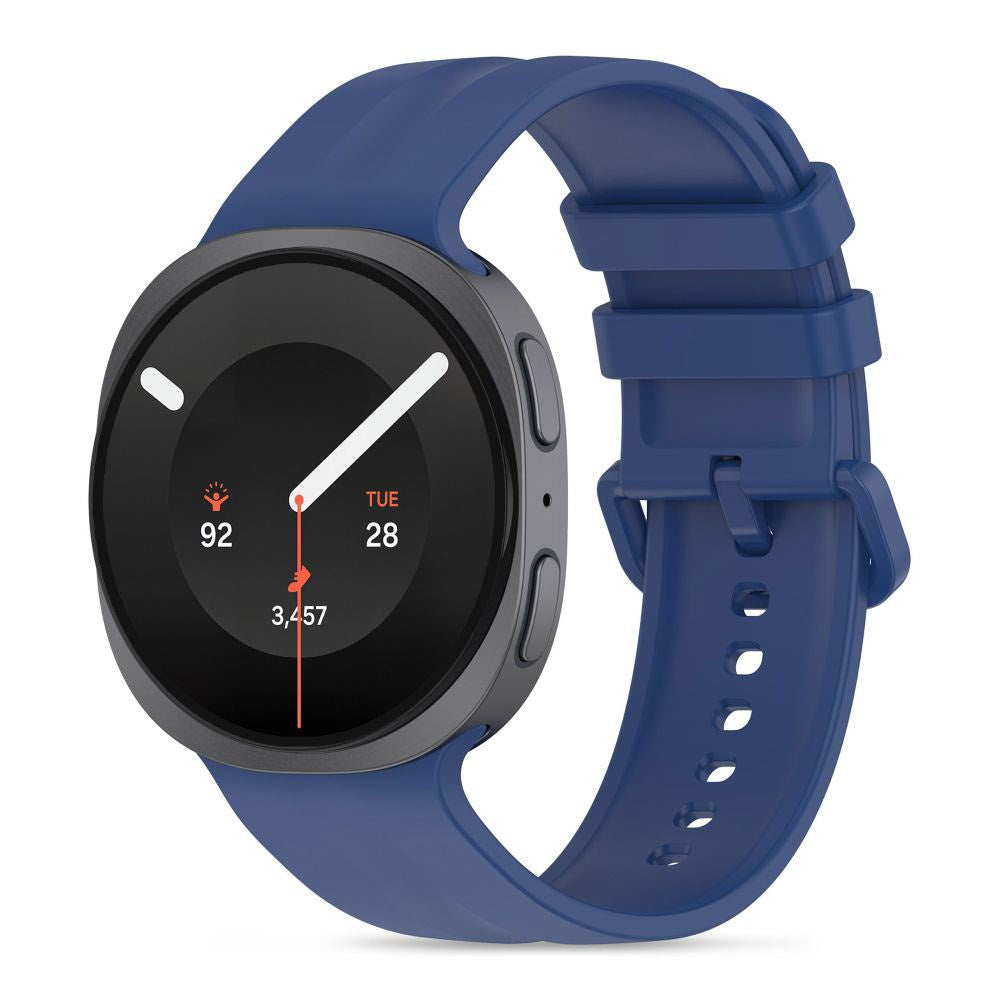 Samsung Galaxy Watch 8 / 9 / Classic (40 / 44 / 46mm) Tech-Protect Silicone Evo Klockarmband - Mörkblå