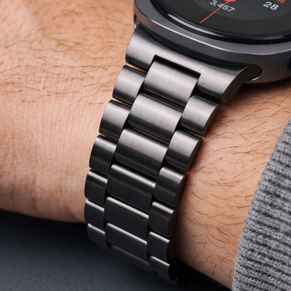 Samsung Galaxy Watch 8 / 9 / Classic (40 / 44 / 46mm) Tech-Protect Stainless Steel Klockarmband - Svart