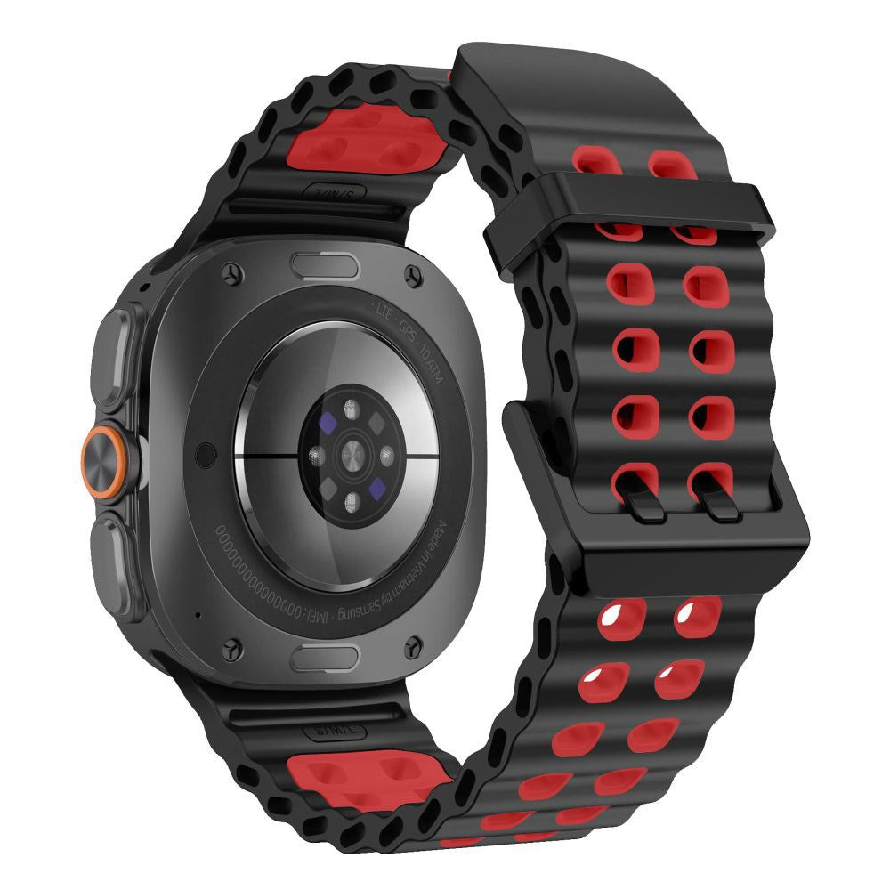 Samsung Galaxy Watch Ultra 2 / Ultra (47mm) Tech-Protect IconBand Pro Klockarmband - Svart / Röd