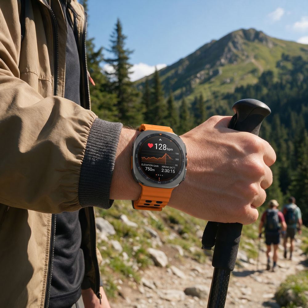 Samsung Galaxy Watch Ultra 2 / Ultra (47mm) Tech-Protect IconBand Pro Klockarmband - Orange / Svart