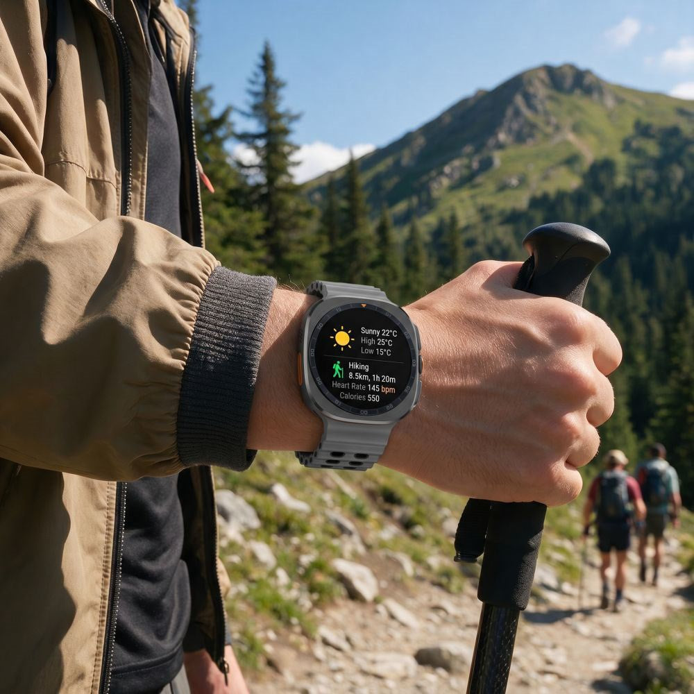 Samsung Galaxy Watch Ultra 2 / Ultra (47mm) Tech-Protect IconBand Pro Klockarmband - Grå / Svart