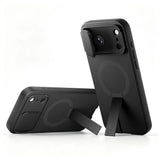 iPhone 18 Pro / 17 Pro Tech-Protect Kevlar Aura Skal m. Kickstand och Cam Slider - MagSafe Kompatibel - Svart