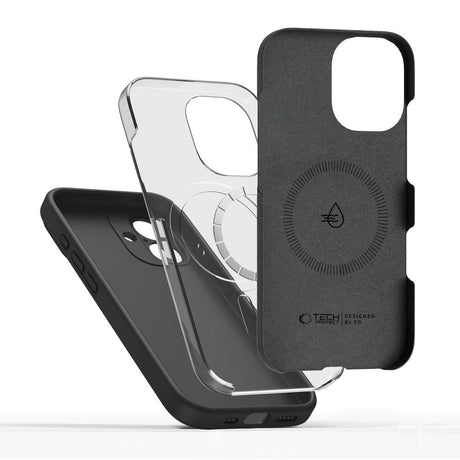 iPhone 17 Tech-Protect Silicone Skal - MagSafe Kompatibel - Svart