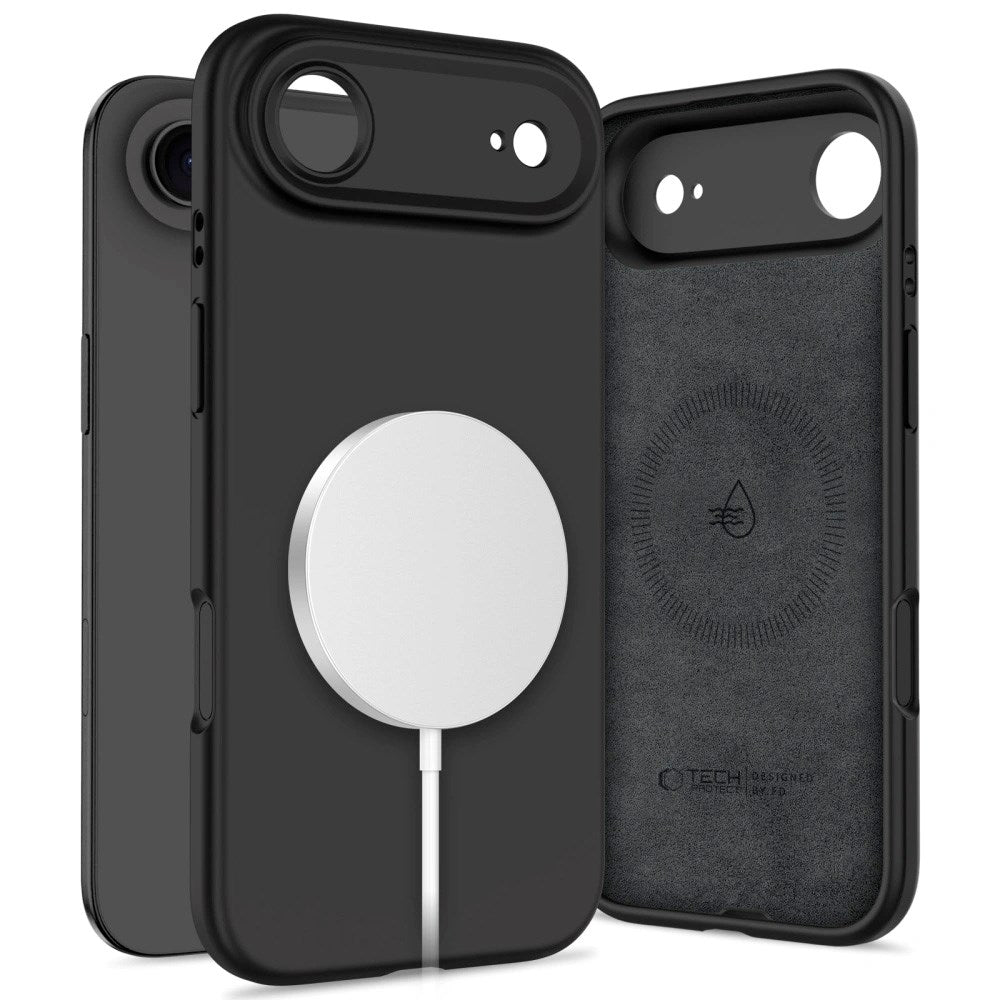 iPhone Air Tech-Protect Silicone Skal - MagSafe Kompatibel - Svart