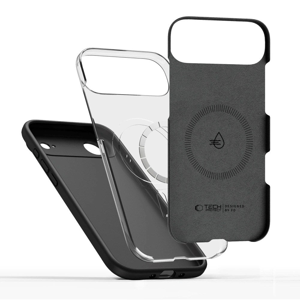 iPhone Air Tech-Protect Silicone Skal - MagSafe Kompatibel - Svart