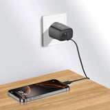 Tech-Protect NCA20 Väggladdare med 20W - 1 x USB-A & 1 x USB-C - Svart