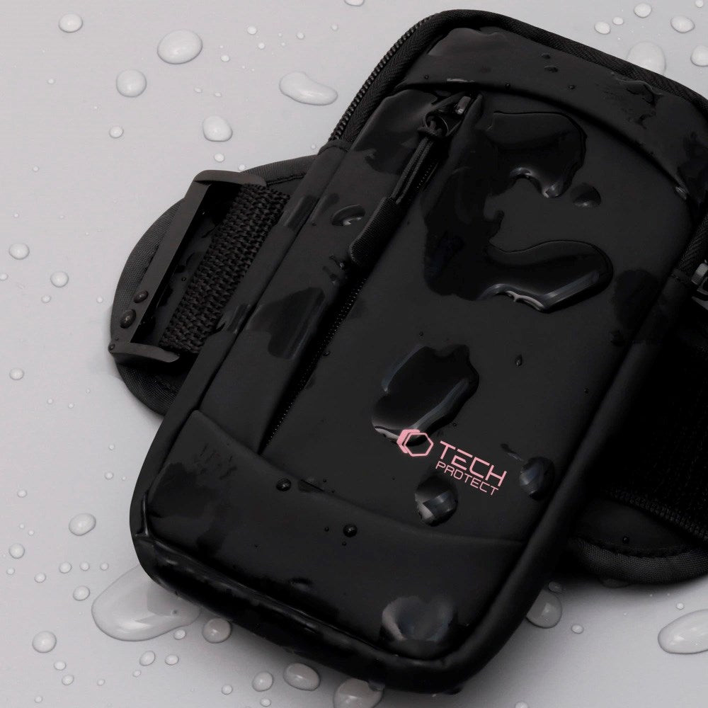Tech-Protect Universal Löpararmband - Svart / Rosa