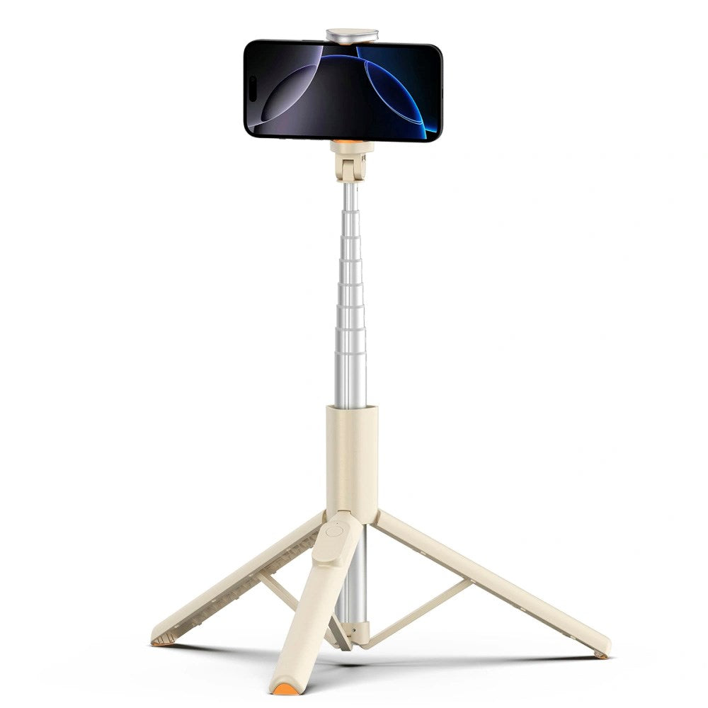 Tech-Protect Bluetooth Selfie Stick Tripod - Beige