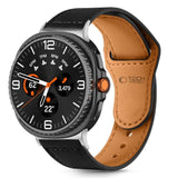 Tech-Protect Samsung Galaxy Watch 8 / 8 Classic (40 / 44 / 46mm) Leatherfit Klockarmband i Äkta Läder - Svart / Brun