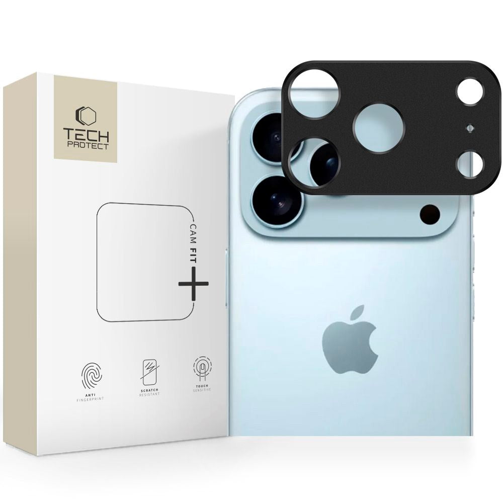 iPhone 17 Pro Max Tech-Protect CamAlloy Fit+ Kameralinsskyddsskal - Svart
