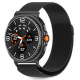 Tech-Protect Samsung Galaxy Watch 8 / 8 Classic (40 / 44 / 46mm) Milanse Rostfritt Stålarmband - Sort