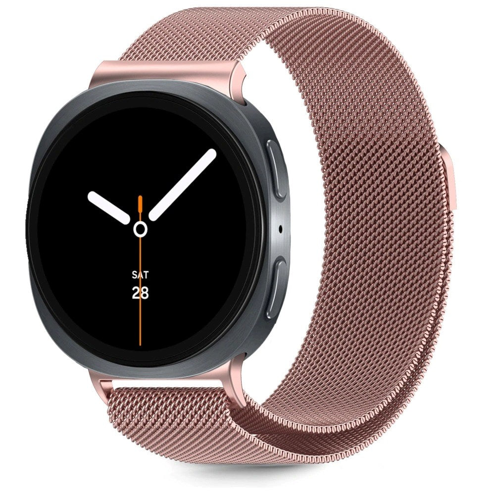 Tech-Protect Samsung Galaxy Watch 8 / 8 Classic (40 / 44 / 46mm) Milanse Rostfritt Stålarmband - Rose Gold