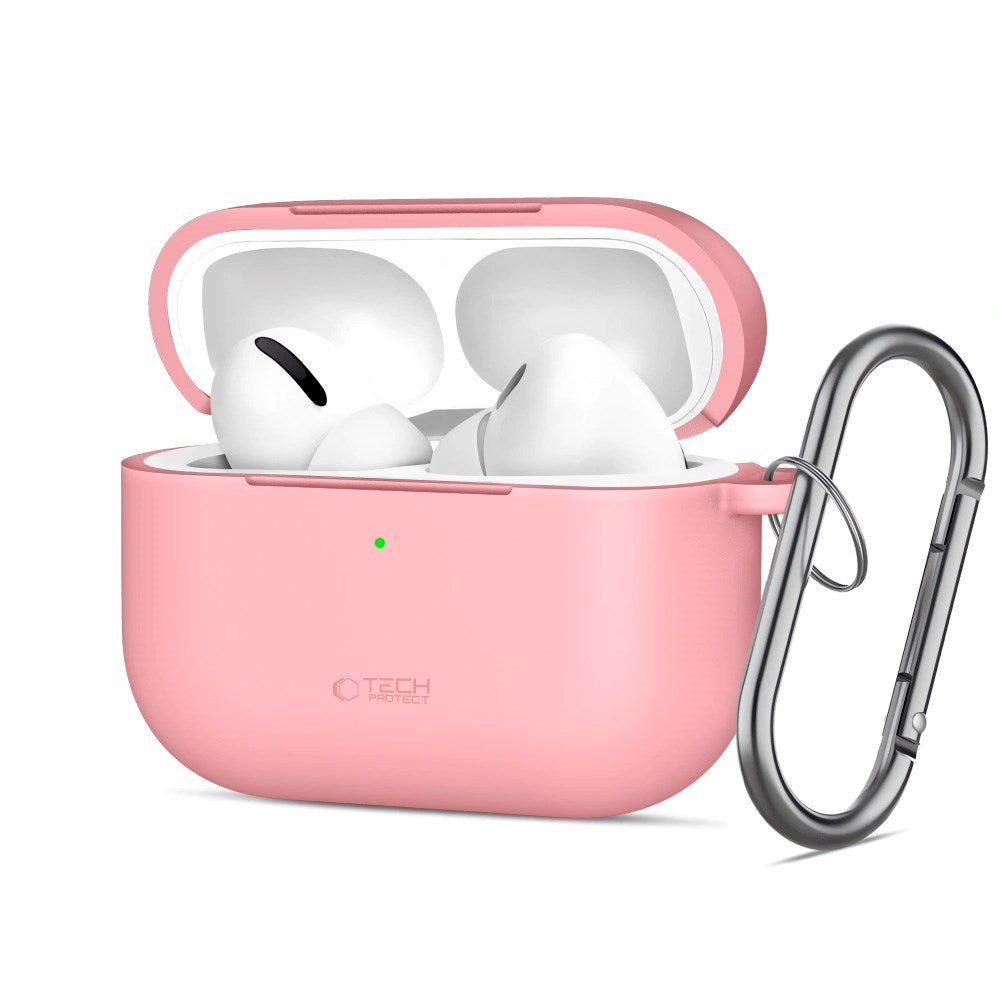 Apple AirPods Pro (3. gen.) Tech-Protect Silicone Hook Skal - Rosa
