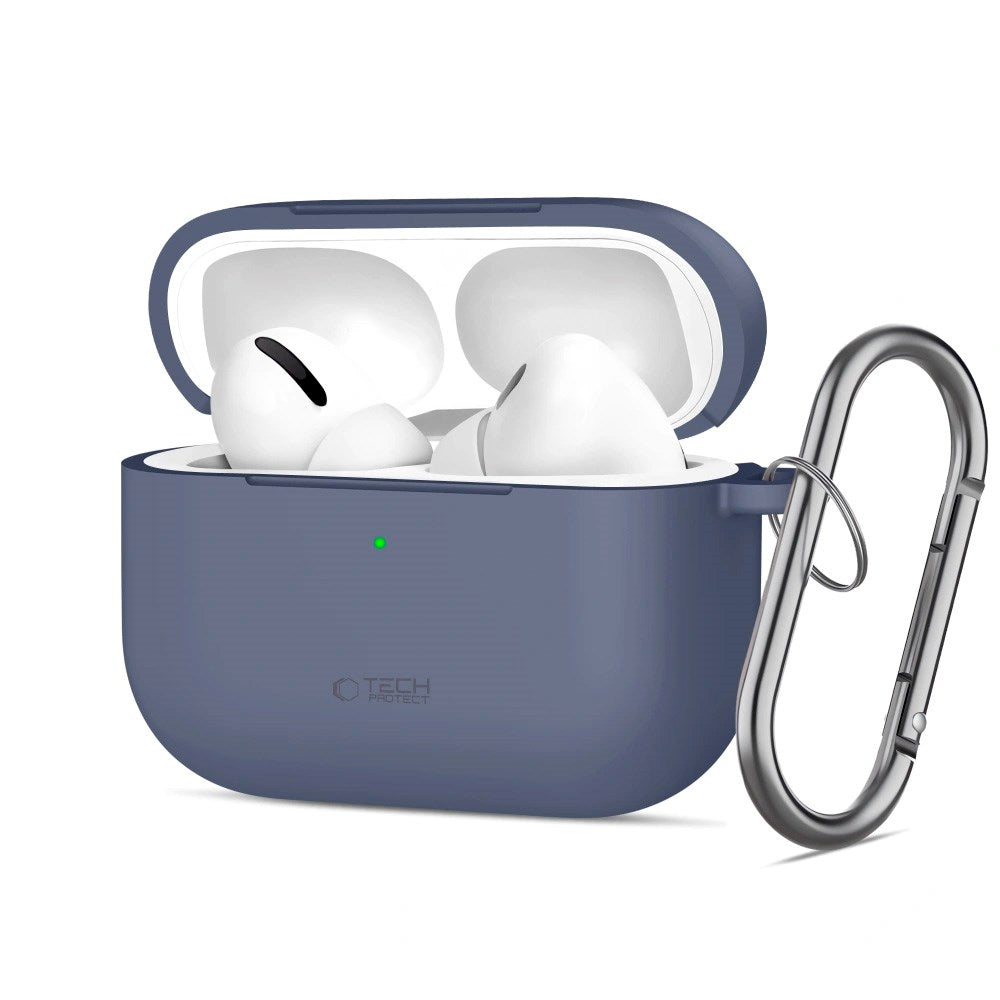 Apple AirPods Pro (3. gen.) Tech-Protect Silicone Hook Skal - Blå