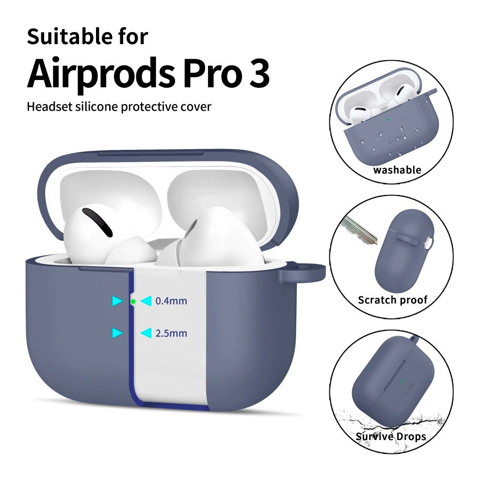 Apple AirPods Pro (3. gen.) Tech-Protect Silicone Hook Skal - Blå