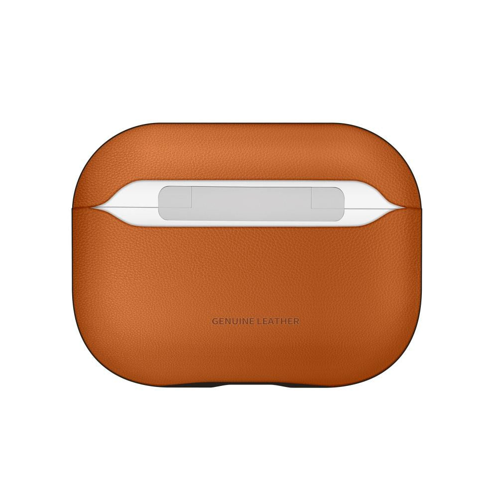 Apple AirPods Pro (3. gen.) Tech-Protect NaturalFit Konstläder Skal m. Rem - Brun