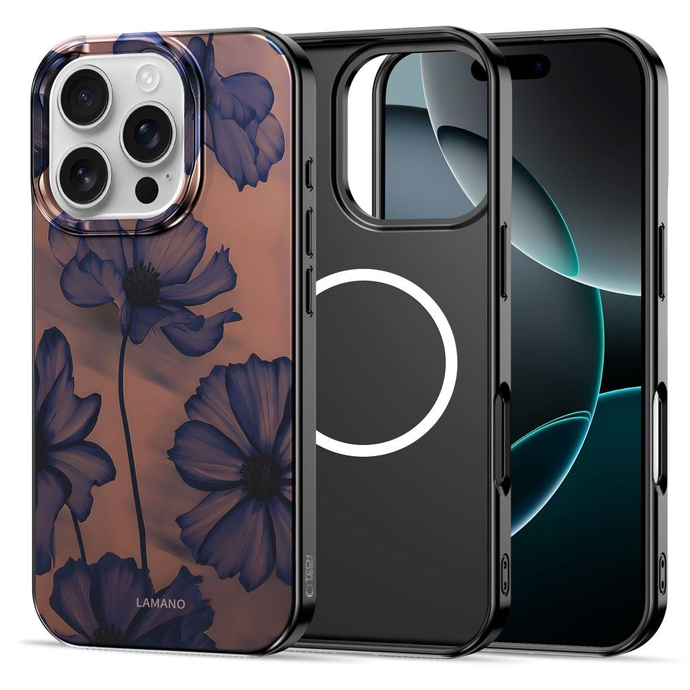 iPhone 16 Pro Max Tech-Protect Lamano Skal - MagSafe Kompatibel - Velvet Night
