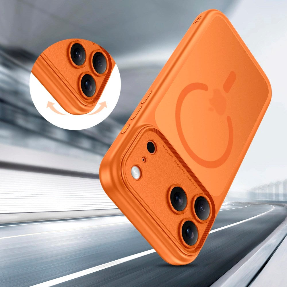 iPhone 17 Pro Tech-Protect Magpeak Skal - MagSafe Kompatibel - Matte Cosmic Orange