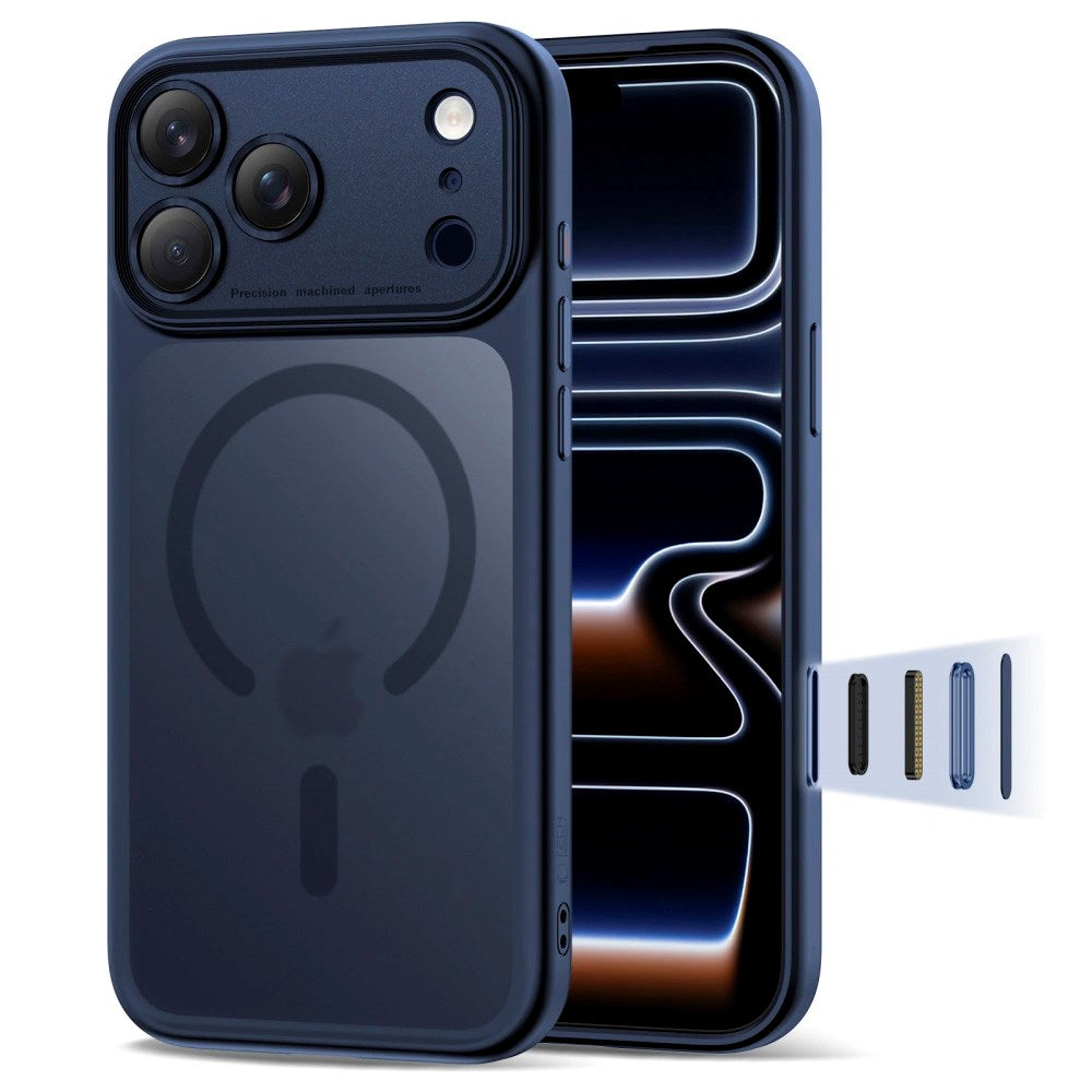 iPhone 17 Pro Max Tech-Protect Magpeak Skal - MagSafe Kompatibel - Matte Deep Blue
