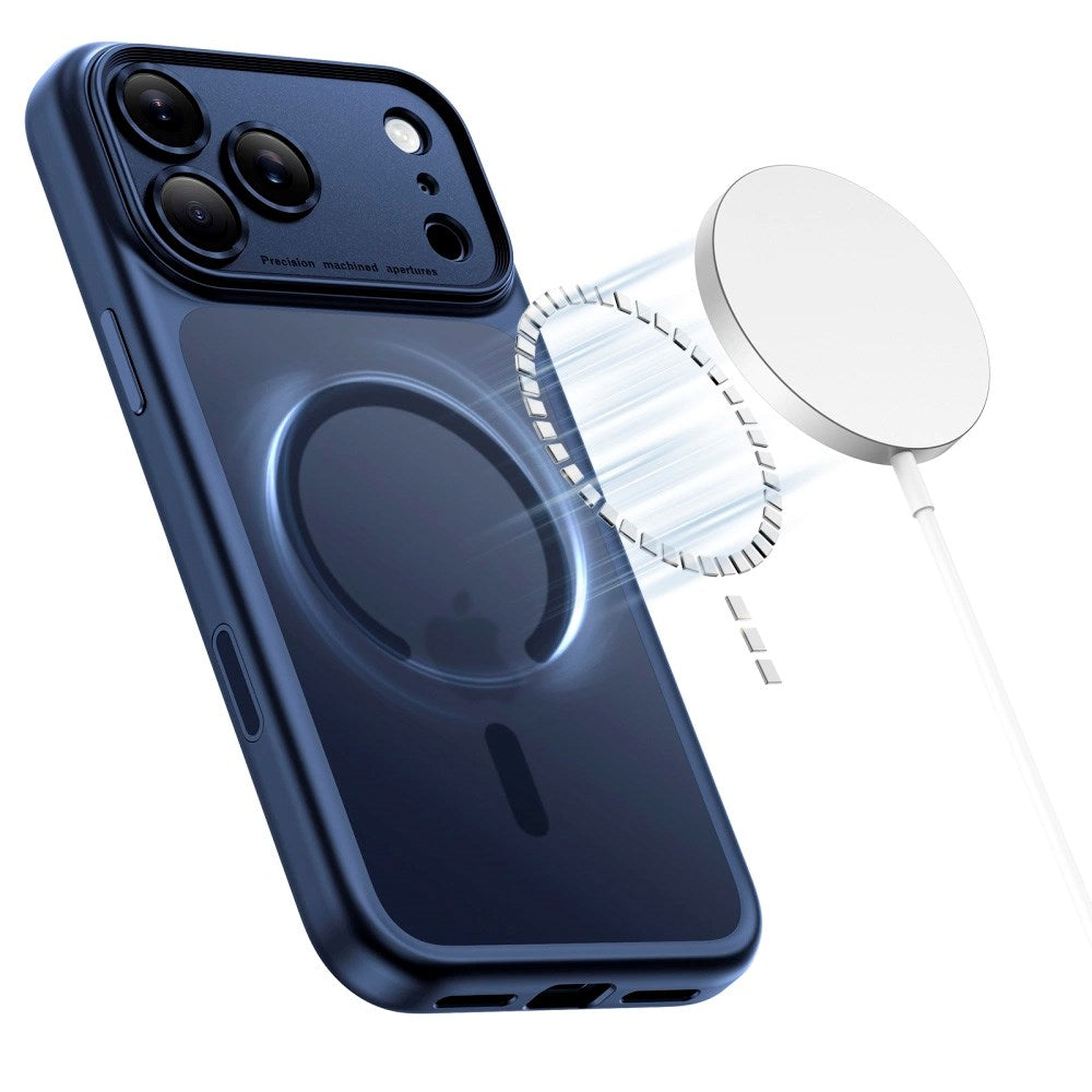 iPhone 17 Pro Max Tech-Protect Magpeak Skal - MagSafe Kompatibel - Matte Deep Blue