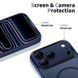 iPhone 17 Pro Max Tech-Protect Magpeak Skal - MagSafe Kompatibel - Matte Deep Blue