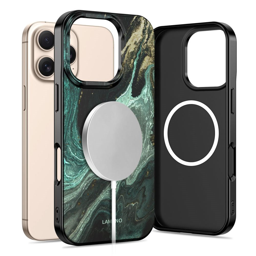 iPhone 16 Pro Max Tech-Protect Lamano Skal - MagSafe Kompatibel - Verde Aura