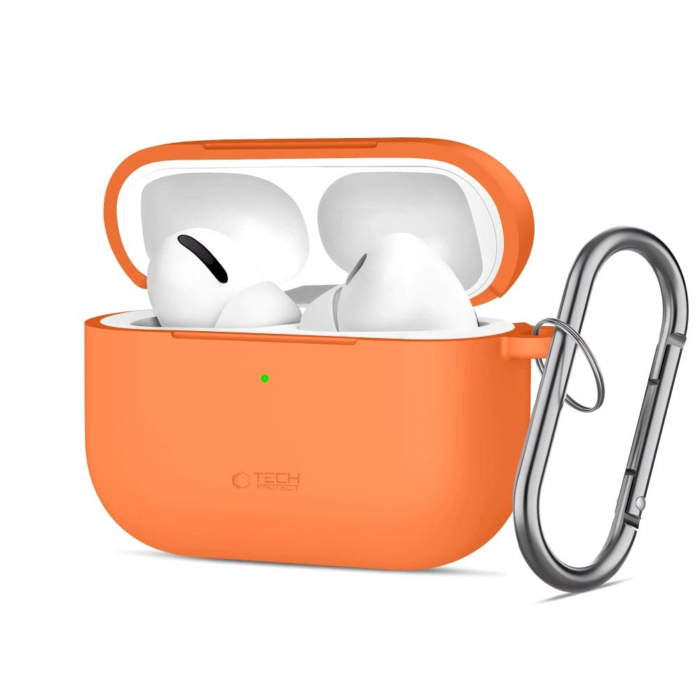 Apple AirPods Pro (3. gen.) Tech-Protect Silicone Hook Skal - Orange