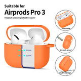 Apple AirPods Pro (3. gen.) Tech-Protect Silicone Hook Skal - Orange
