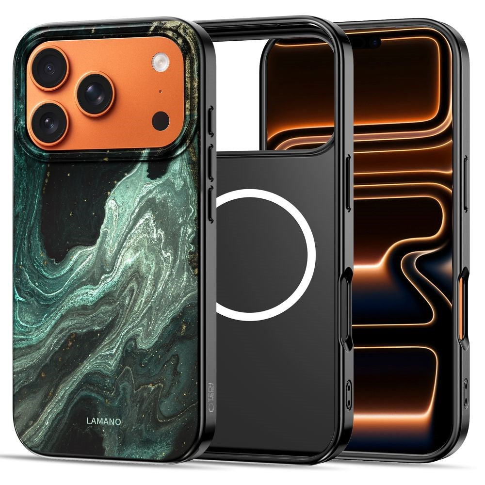iPhone 17 Pro Max Tech-Protect Lamano Skal - MagSafe Kompatibel - Verde Aura