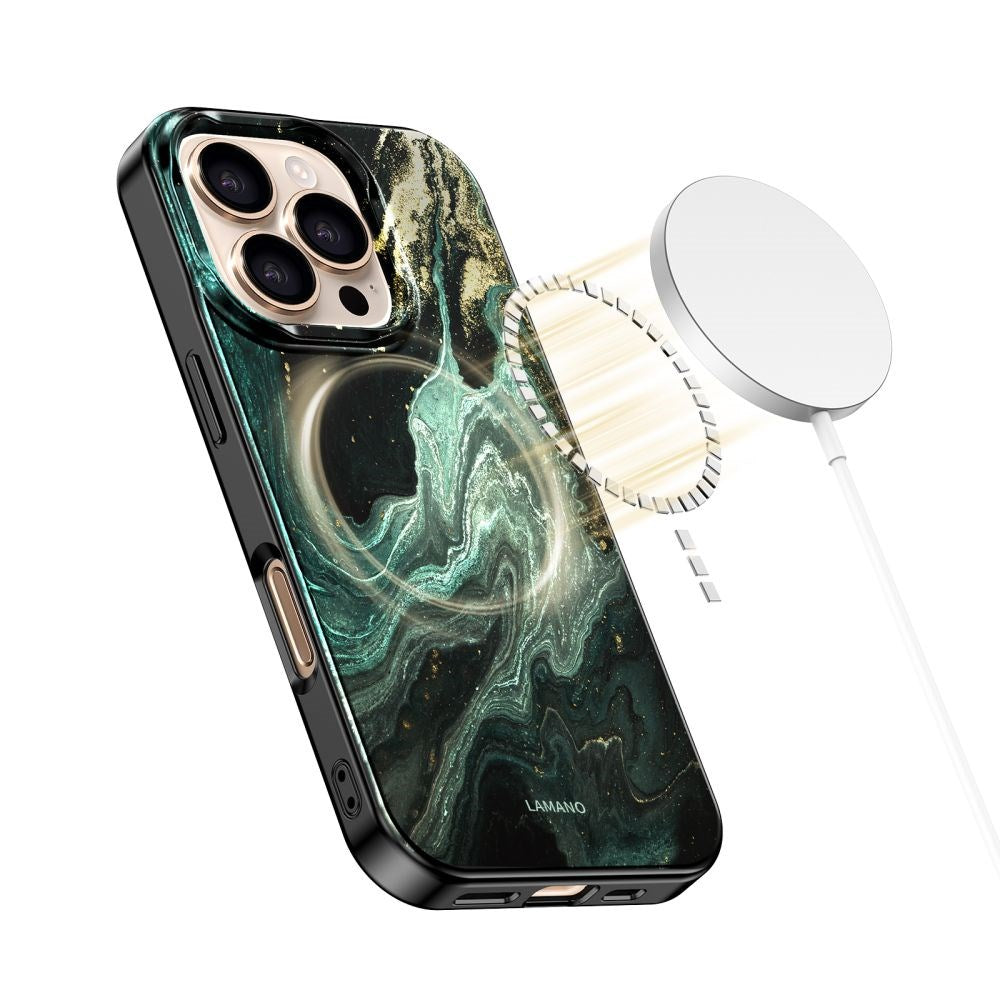 iPhone 16 Pro Tech-Protect Lamano Skal - MagSafe Kompatibel - Verde Aura