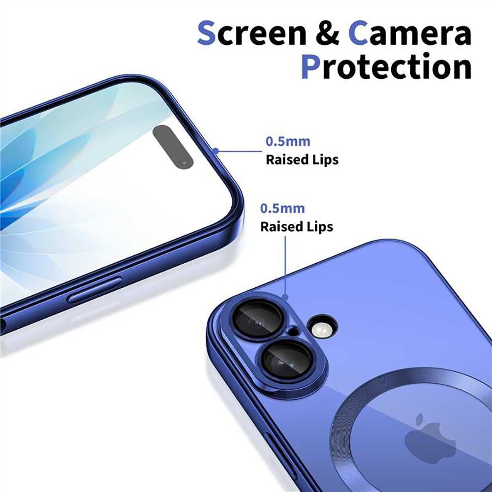 iPhone 17 Tech-Protect MagFlex Skal- MagSafe Kompatibel - Blå / Transparent