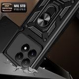 Xiaomi 15T Tech-Protect Camshield Skal m. Magnetisk Ring & Stativfunktion - Svart