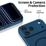 iPhone 17 Pro Max Tech-Protect BasicMag Hybrid Skal - MagSafe Kompatibel - Matt Blå