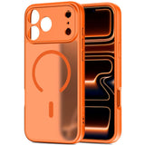 iPhone 17 Pro Tech-Protect BasicMag Hybrid Skal - MagSafe Kompatibel - Matt Orange