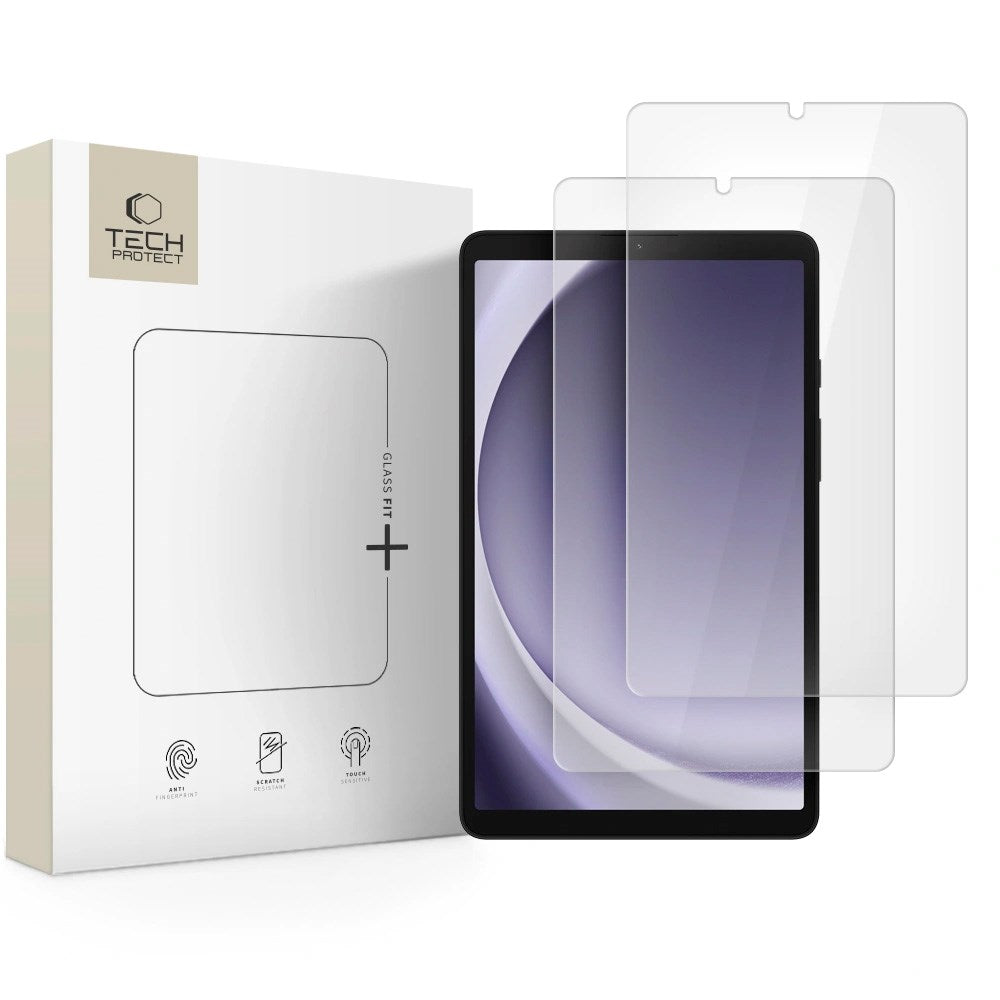 Samsung Galaxy Tab A9 Tech-Protect Härdat Skärmskyddsglas - 2 st - Genomskinlig