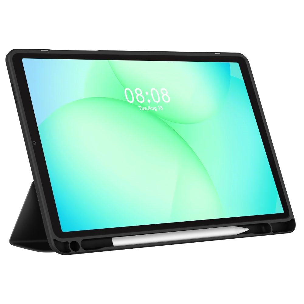 Samsung Galaxy Tab A11 / A9 Tech-Protect SC Pen Hybrid Fodral m. Stylus Hållare- Svart / Genomskinlig