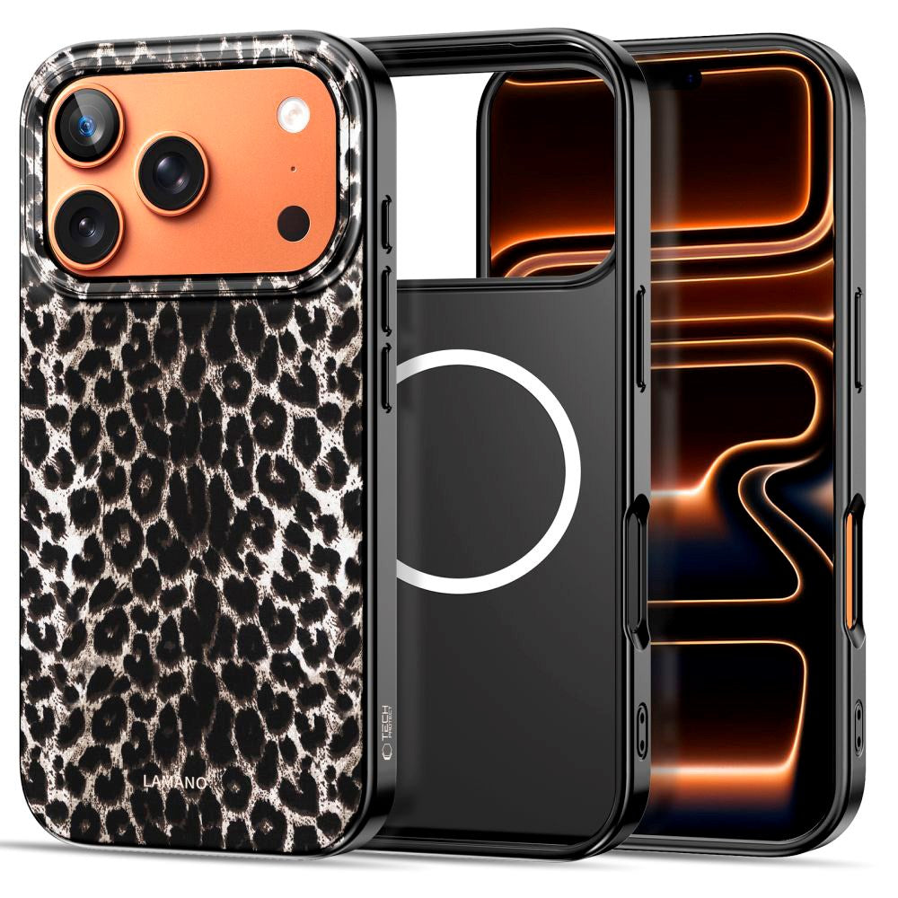 iPhone 17 Pro Tech-Protect Lamano Skal - MagSafe Kompatibel - Leopard