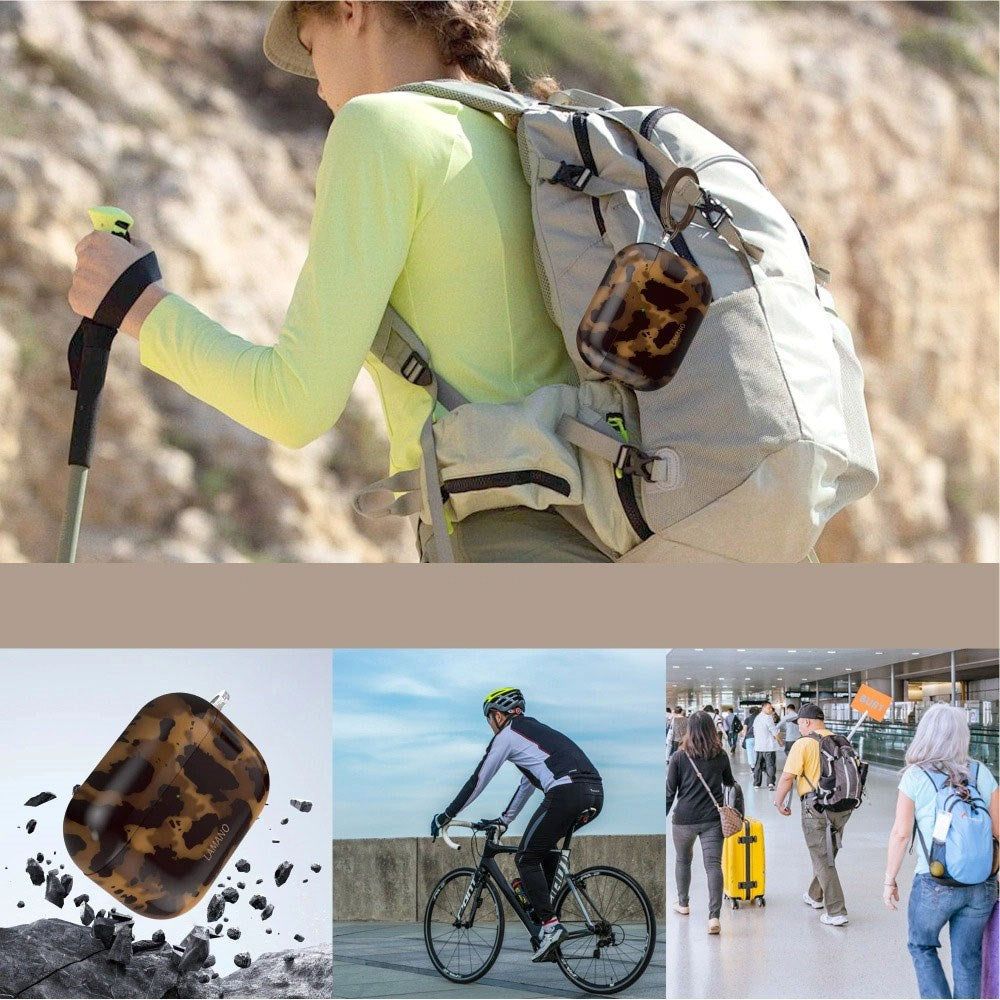 Apple AirPods Pro (3. Gen.) Tech-Protect Lamano Skal med Nyckelring - Panther