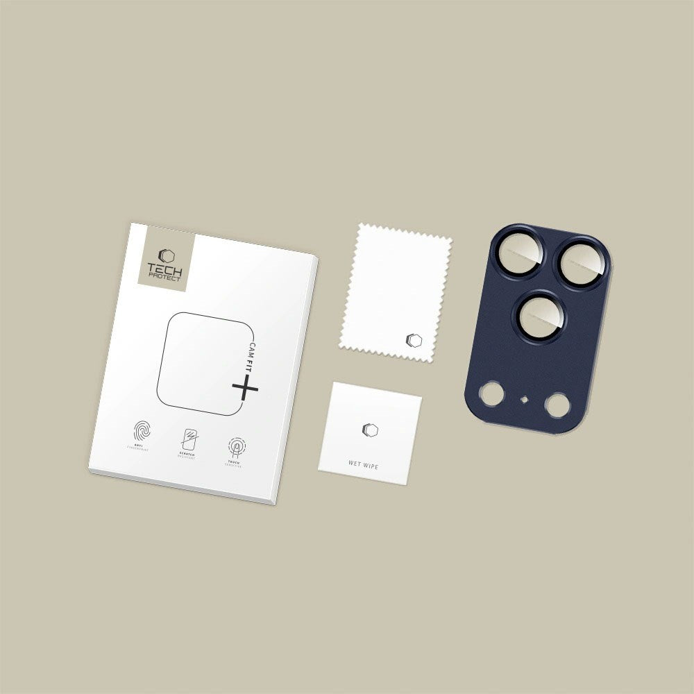 iPhone 17 Pro Max Tech-Protect Cam Fit+ Kameralinsskyddsglas - Blå