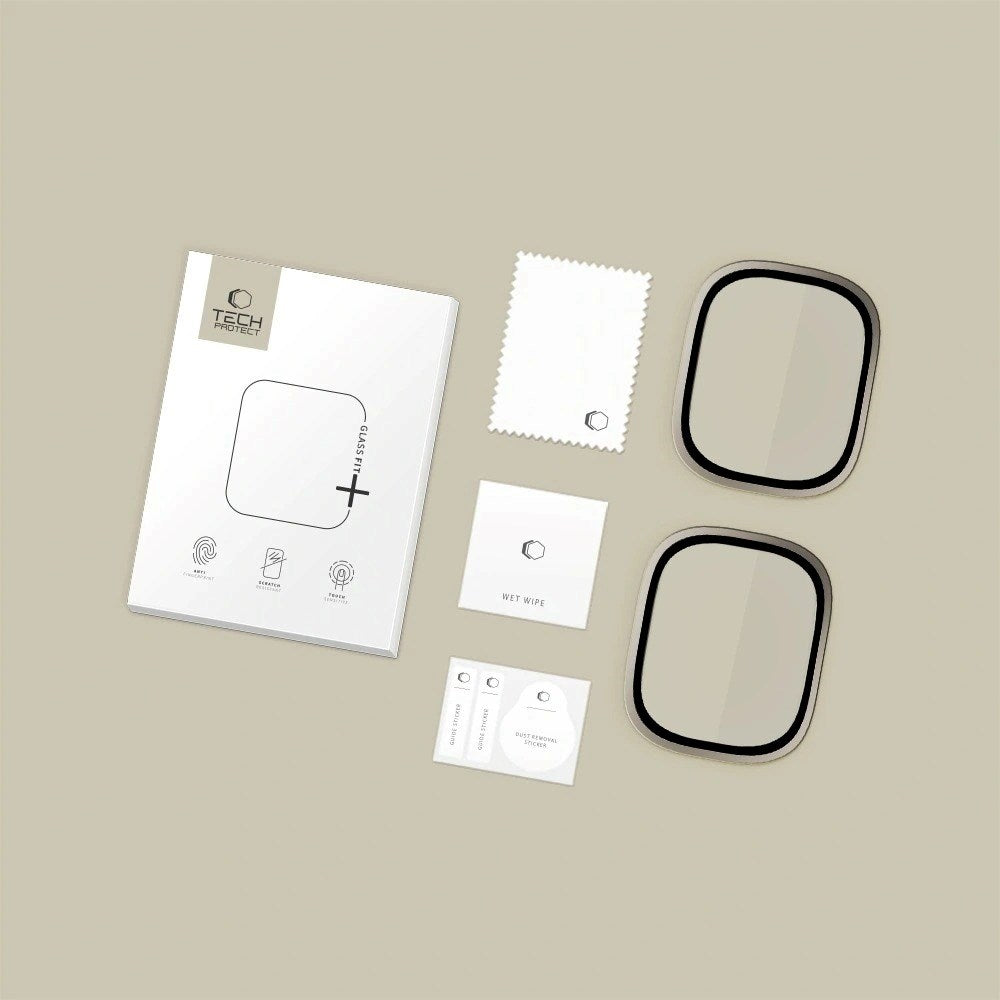Apple Watch Ultra 3 / 2 / 1 (49 mm) Tech-Protect Skyddsglas - 2 st. - Titangrå