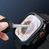 Apple Watch Ultra 3 / 2 / 1 (49 mm) Tech-Protect Skyddsglas - 2 st. - Svart