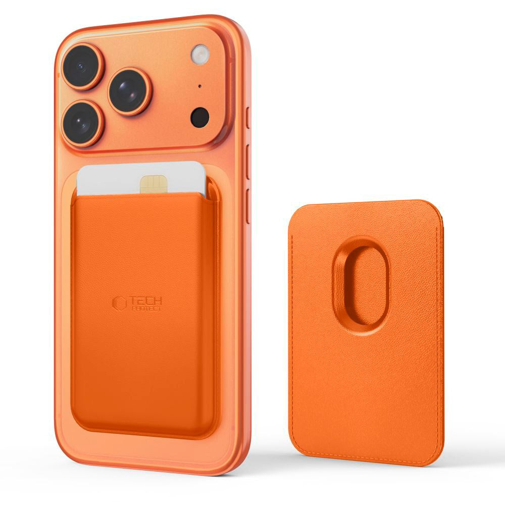 Tech-Protect MagWallet Magnetisk Korthållare - MagSafe Kompatibel - Orange