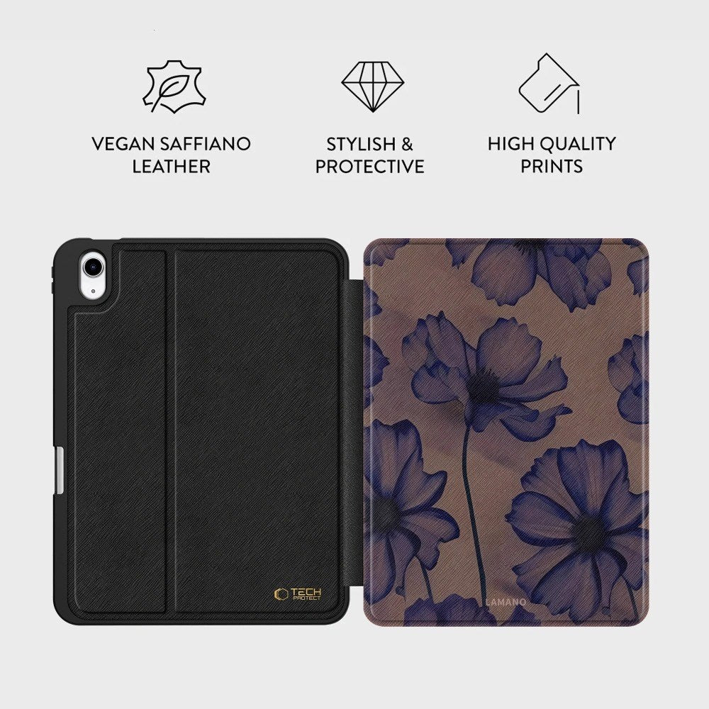 iPad 10.9" (2024 / 2022) / 11" (2025) Tech-Protect Lamano Fodral - Velvet Night