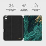 iPad 10.9" (2024 / 2022) / 11" (2025) Tech-Protect Lamano Fodral - Verde Aura