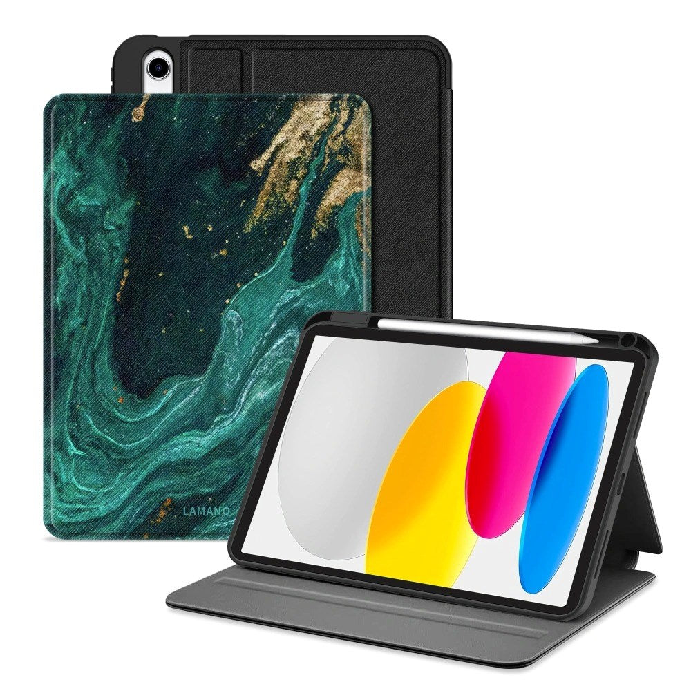 iPad 10.9" (2024 / 2022) / 11" (2025) Tech-Protect Lamano Fodral - Verde Aura
