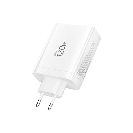 Tech-Protect 120W GaN Väggladdare m. 1 x USB-A & 3 x USB-C – Vit